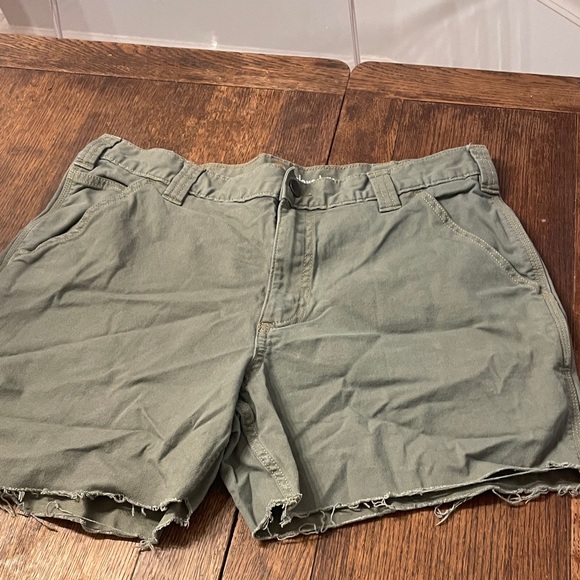 Carhartt Pants - Carhartt Women's Cargo Shorts - Olive Green